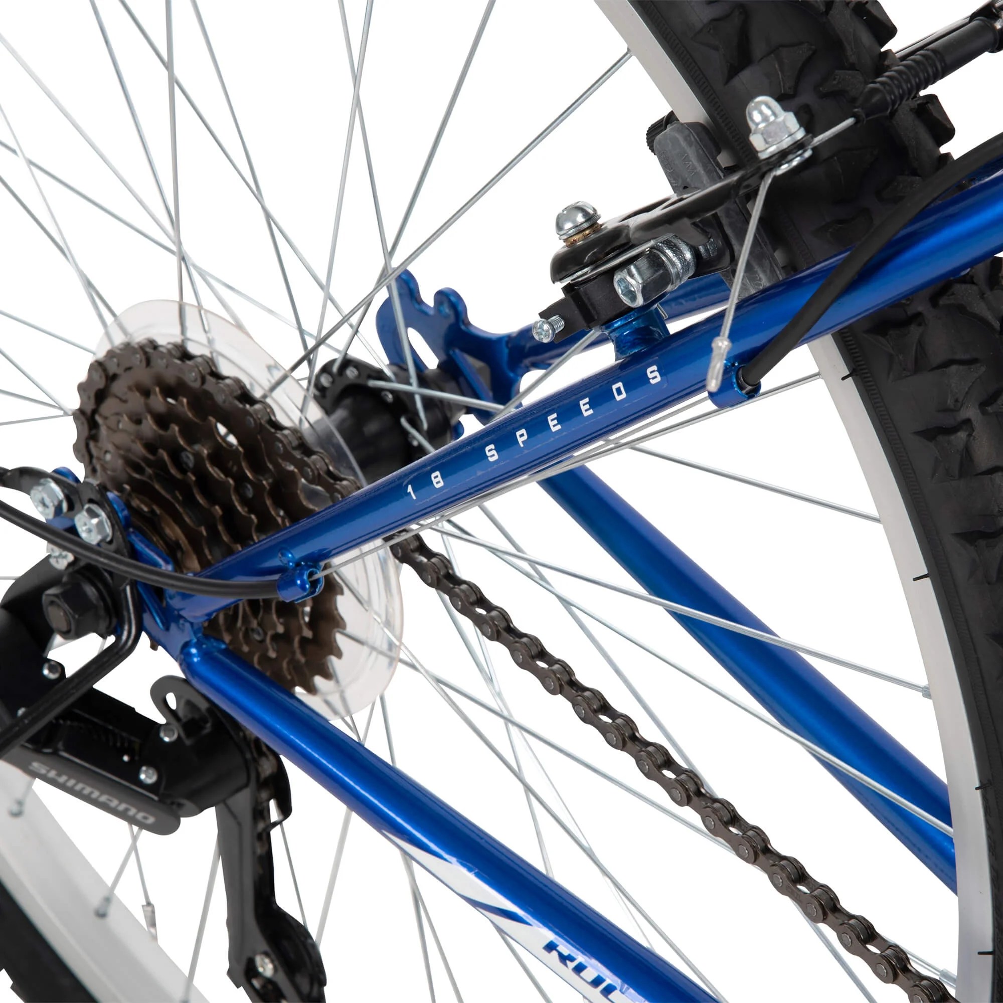 Huffy 26′′ Rock Creek Mountain Bike, Fits Riders 5’0′′+, Blue, Adult, Men’s