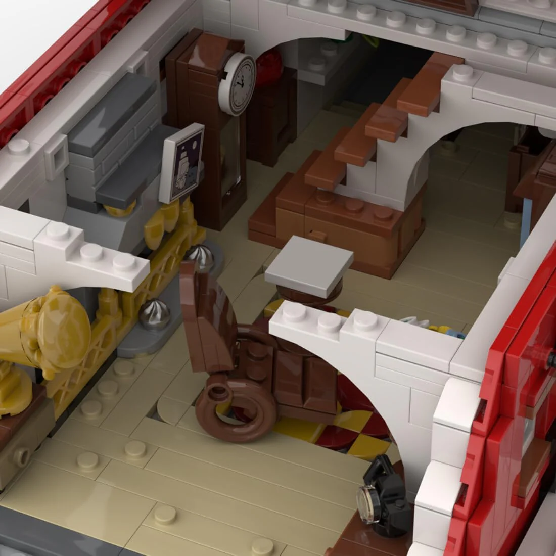 2025 Christmas Country Church Building Kit, MOC-147549 Winter Modular Building Blocks Christmas House Building Block Building Toy (1769 Pieces)