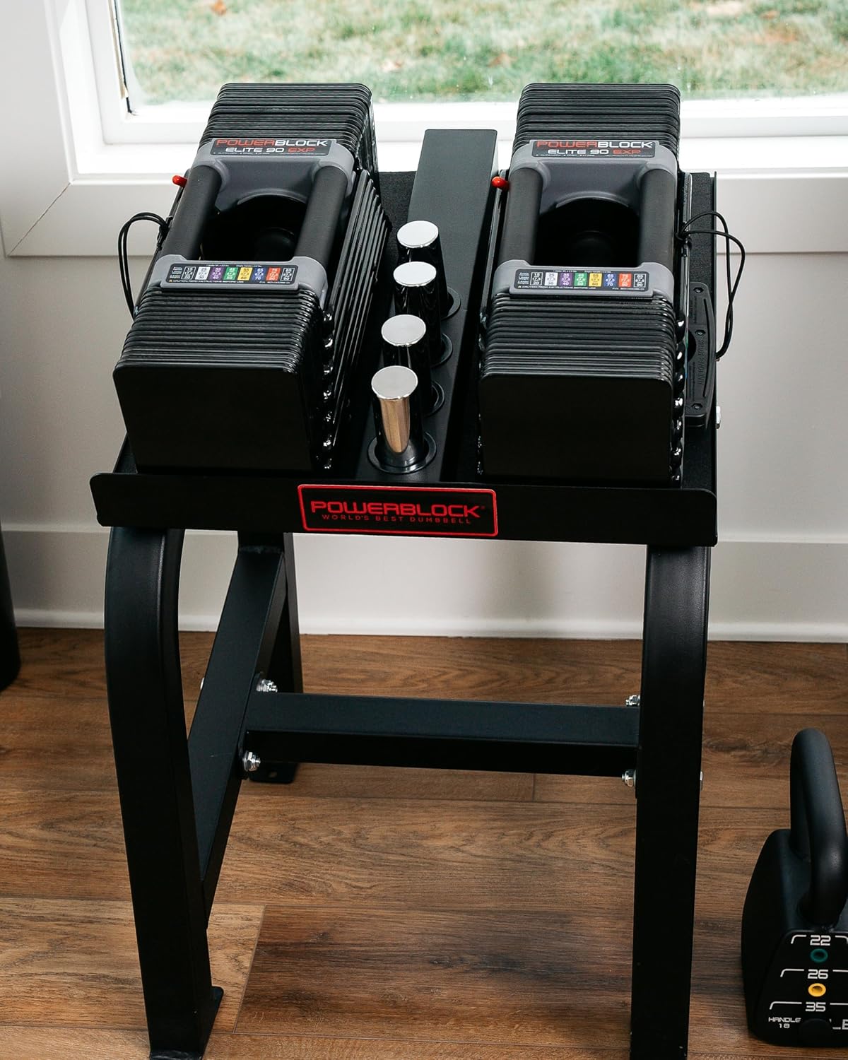 Elite Exp Adjustable Dumbbells 5-50 Lbs, Pair