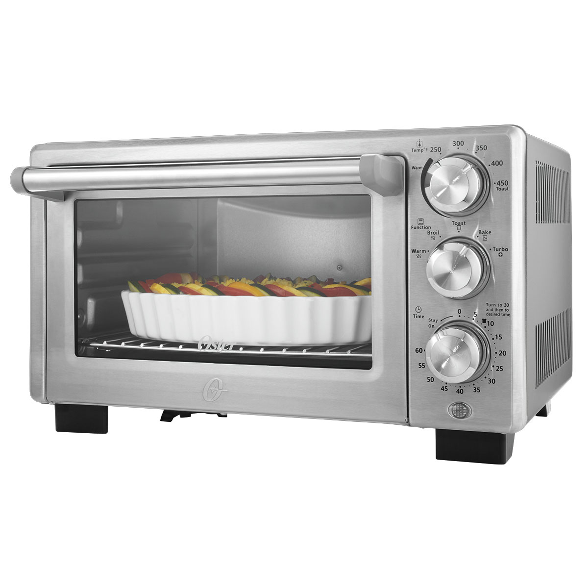 2025 Oster Designed for Life Countertop Convection Toaster Oven, Stainless Steel