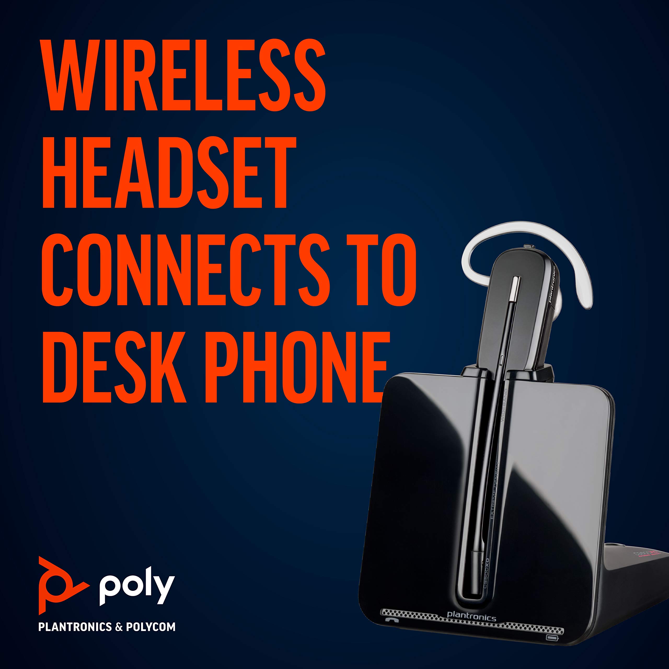 Plantronics - CS540 Wireless DECT Headset (Poly)