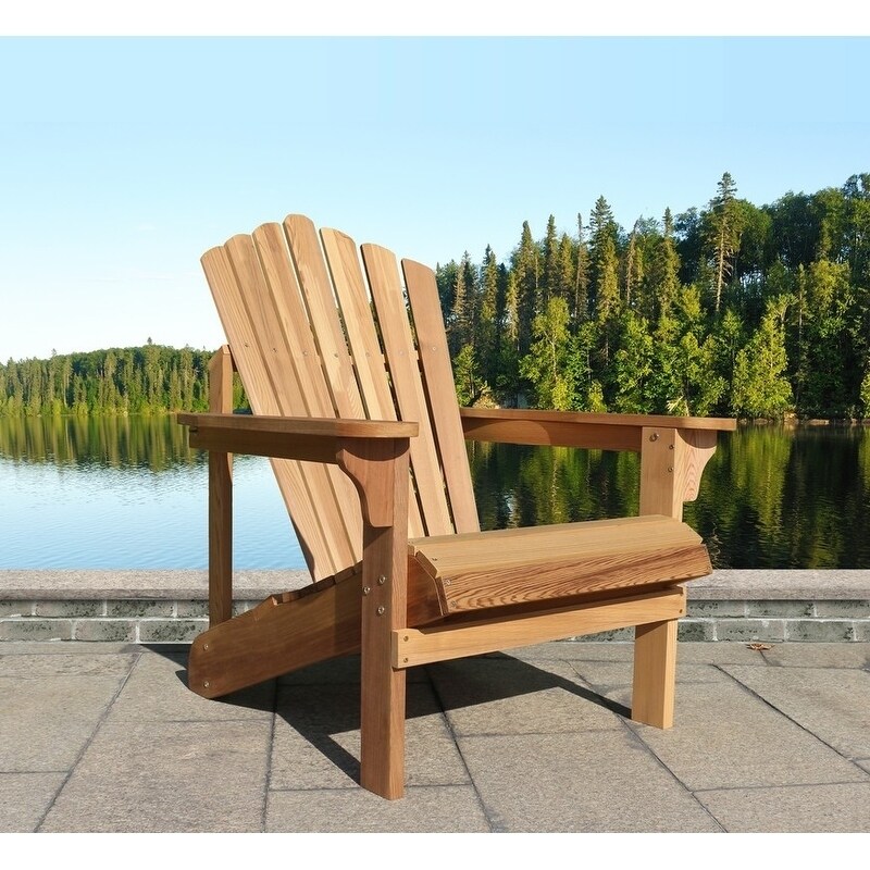 Riverside Adirondack Chair,Western Red Cedar