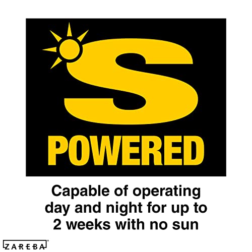 Zareba ESP5M-Z Solar Powered Low Impedance Electric Fence Charger - 5 Mile Solar Powered Electric Fence Energizer