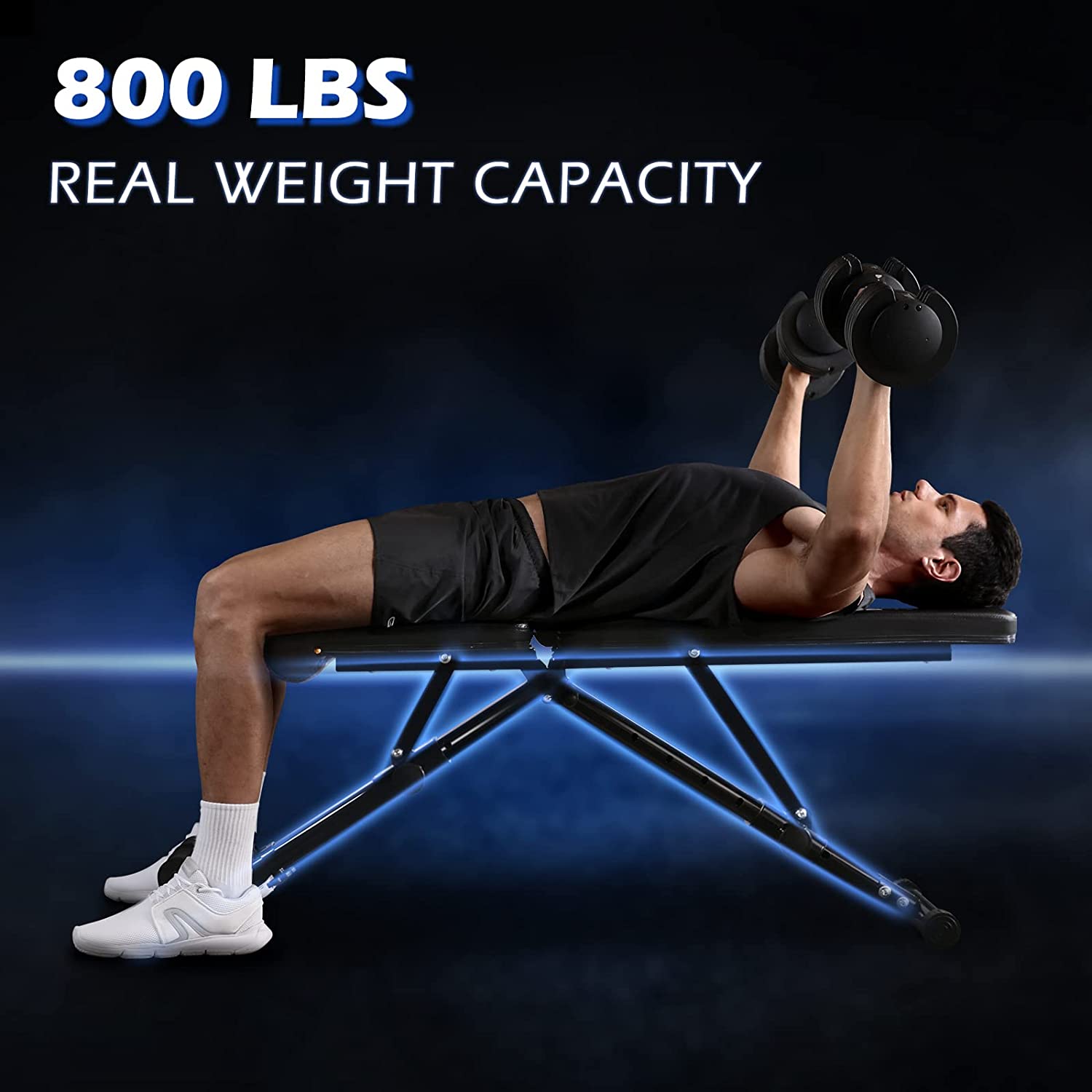 Weight Bench, Adjustable Strength Training Bench for Full Body Workout