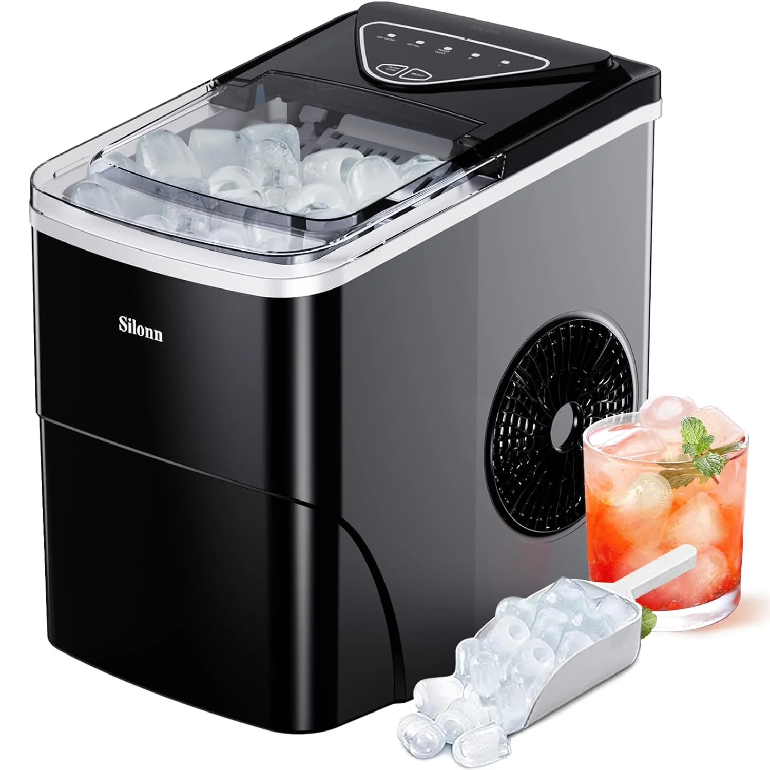 Ice Maker Countertop Silonn Chewable Pellet Ice Machine