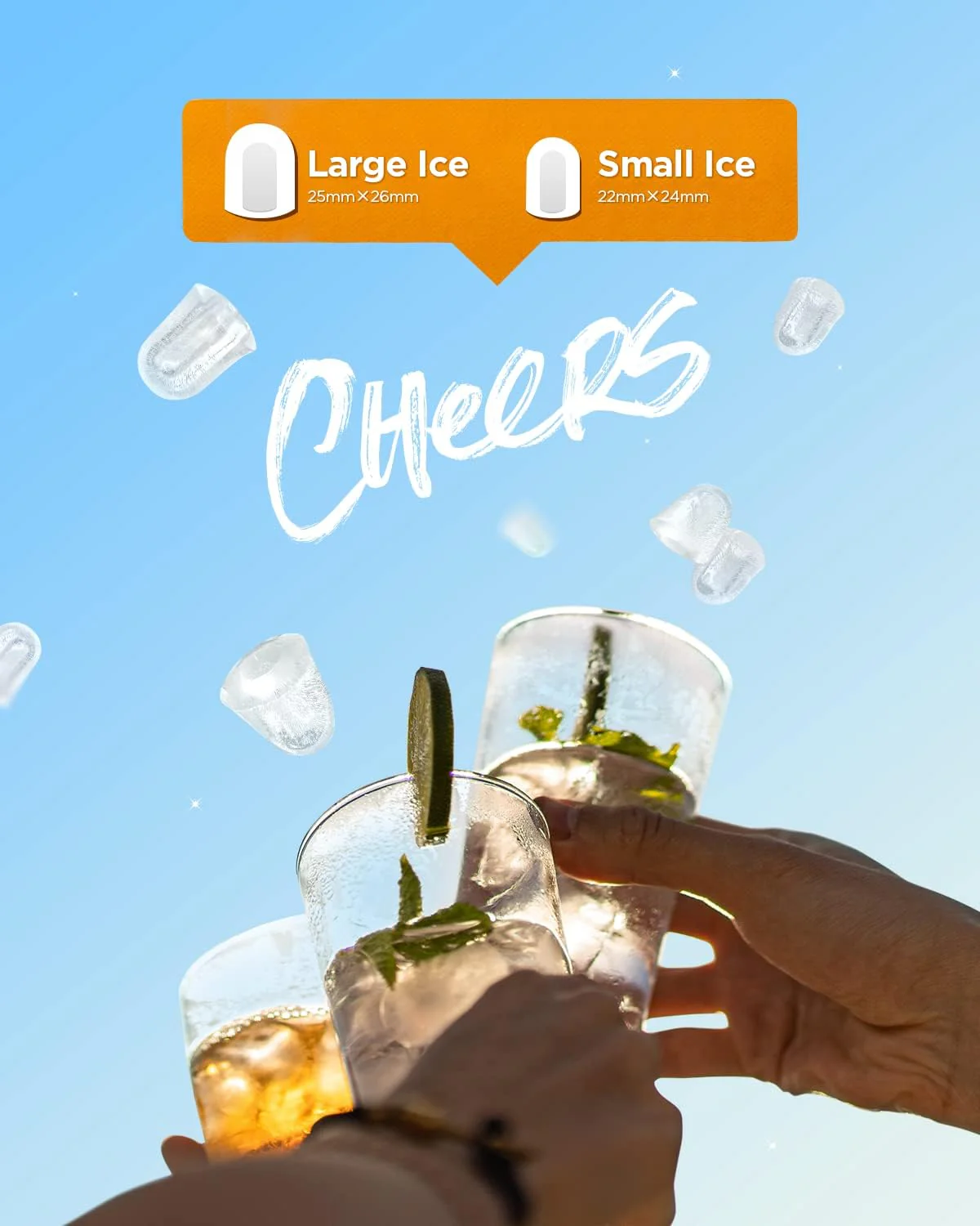 Nugget Ice Maker Countertop Pebble Ice Maker with Soft Chewable Ice