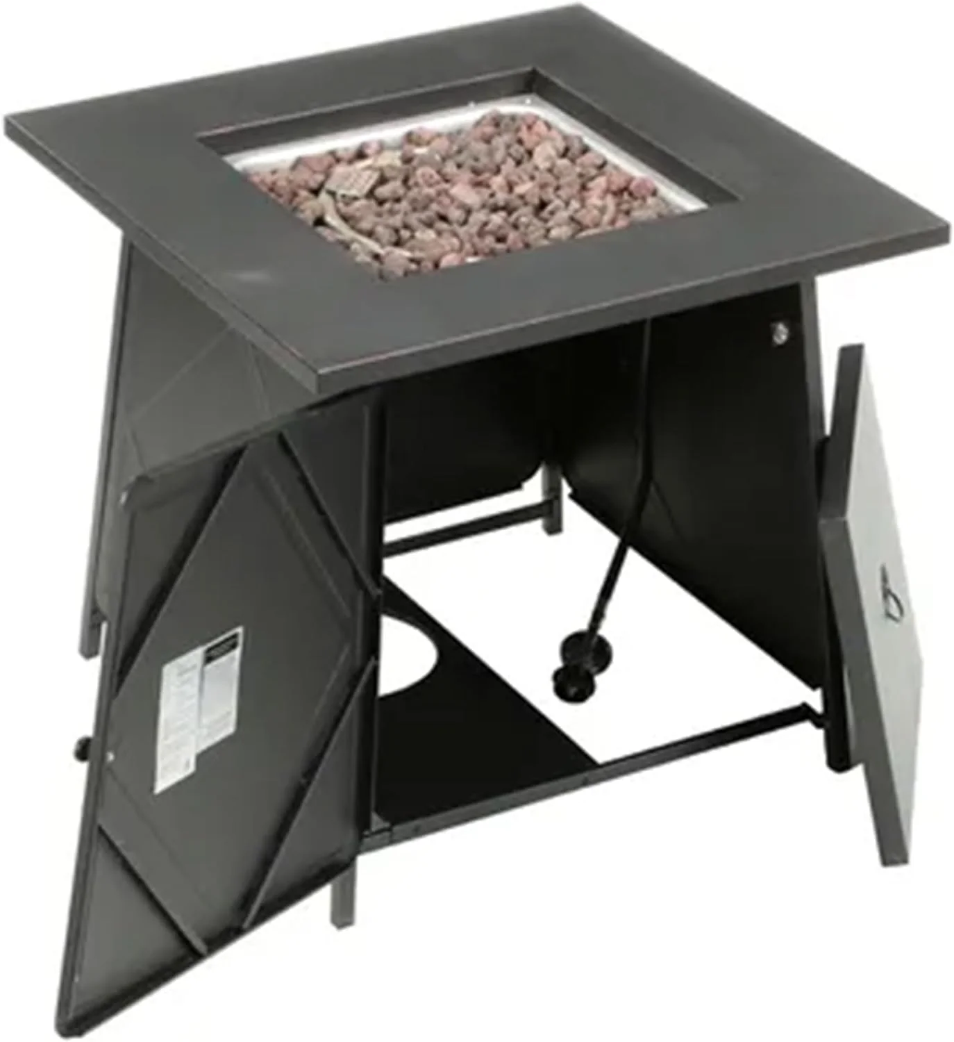 2025 Four Seasons Patio Dual Heat 50,000 BTU Square Gas Fire Pit