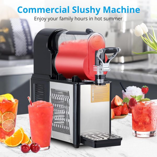 Slushie Machine 3L Stainless Steel Self-Cleaning Slushy Maker for Frozen Drinks,Snow Melting Ideal for Home,Coffee Shop,Restaurant
