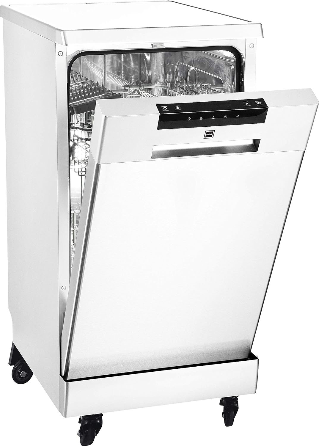 2025 Portable Dishwasher, 18in Wide, 8 Place Settings Capacity, White