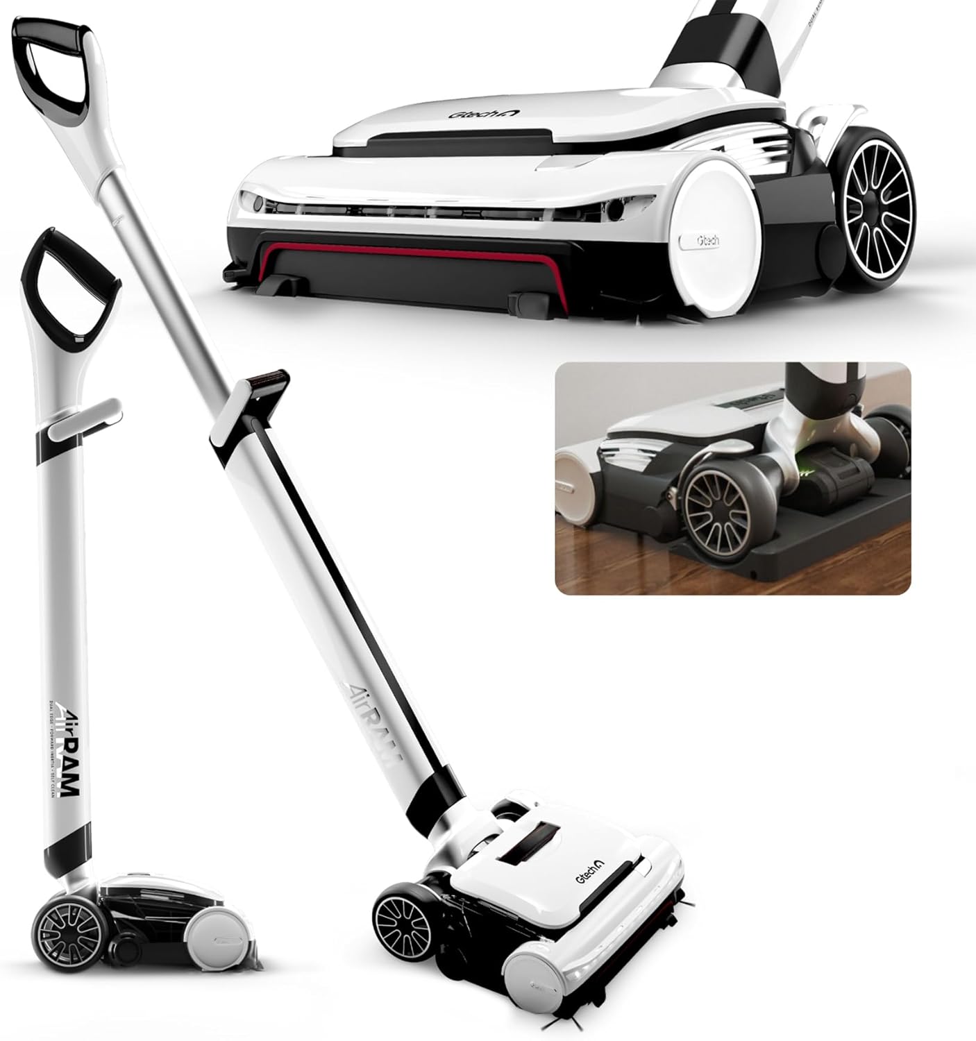 2025 Platinum Cordless Vacuum Cleaner - Includes Anti-Hair Wrap Brush Bar - Perfect for Carpet and Hardwood Floors - Rechargeable 22v Li-ion Battery - Lightweight (7 lbs.)