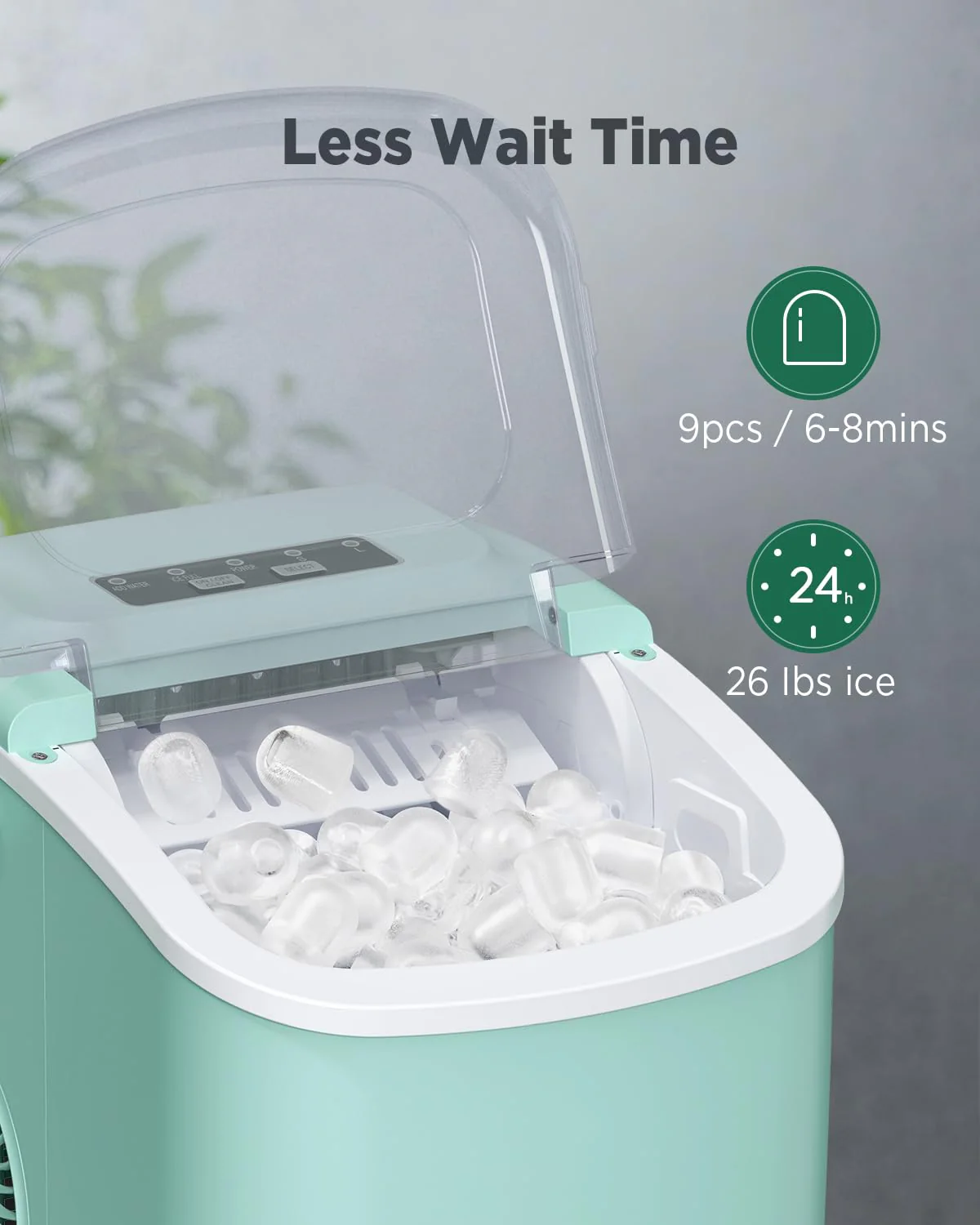 Ice Maker Countertop Silonn Chewable Pellet Ice Machine