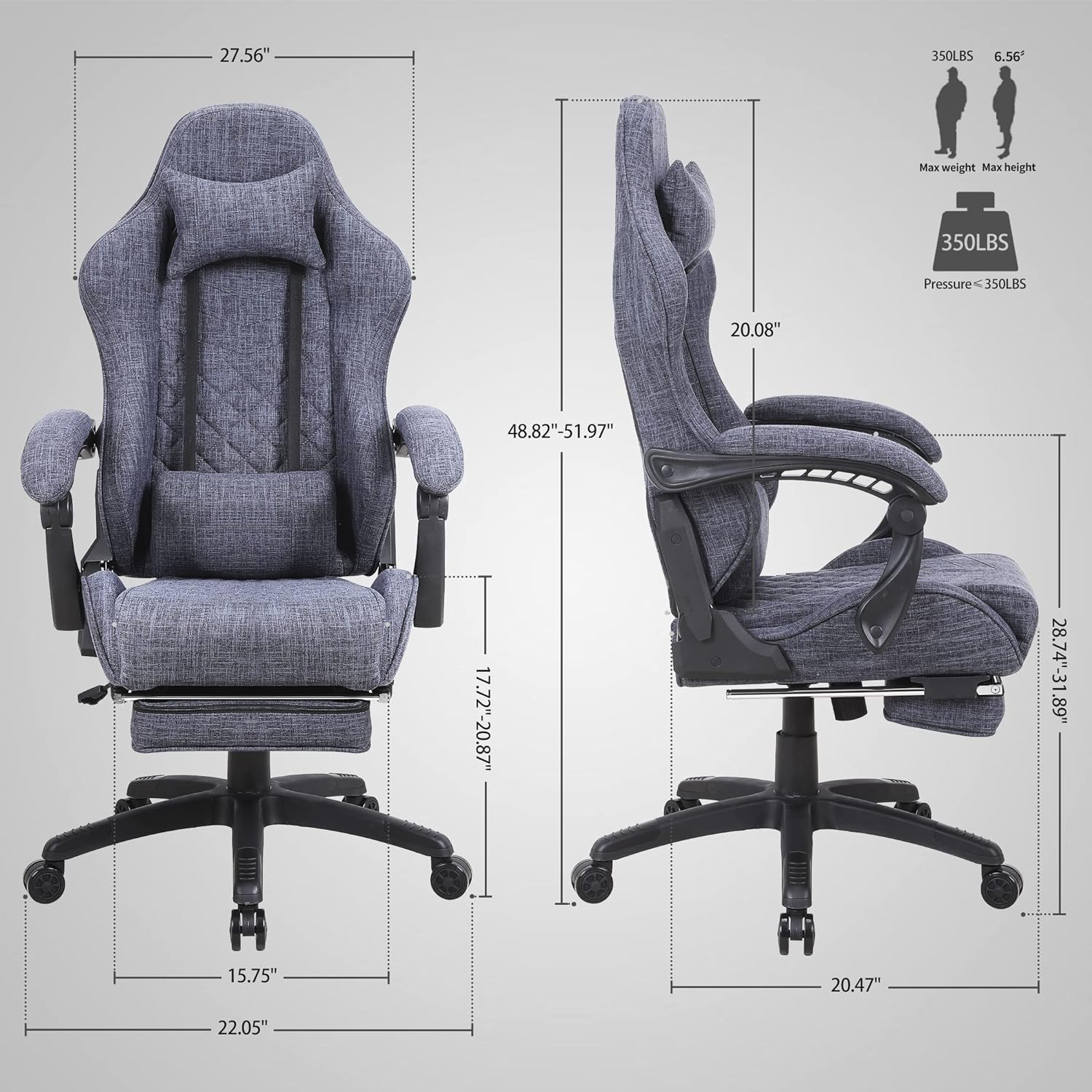 2025 Classic PU Leather Large and Tall Ergonomic Computer Chair