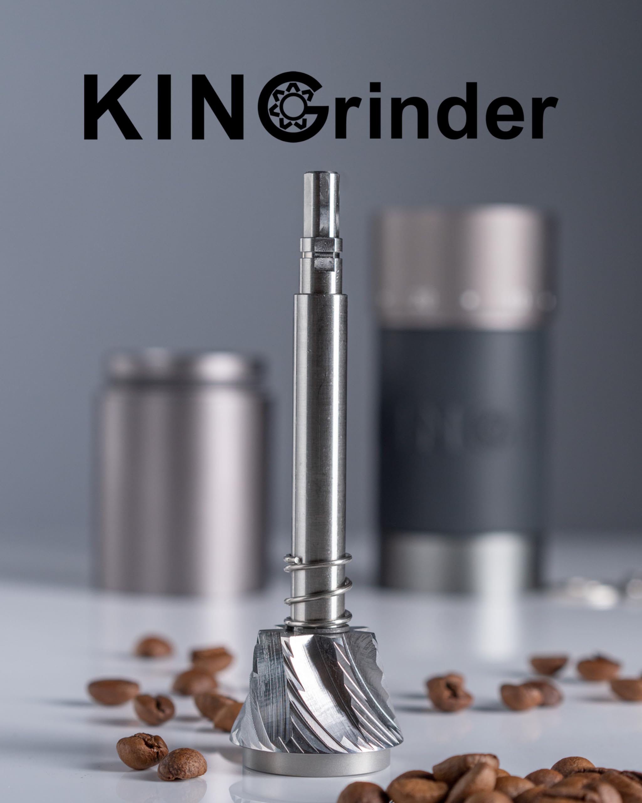 KINGrinder K6 Manual Hand Coffee Grinder with Straight Handle