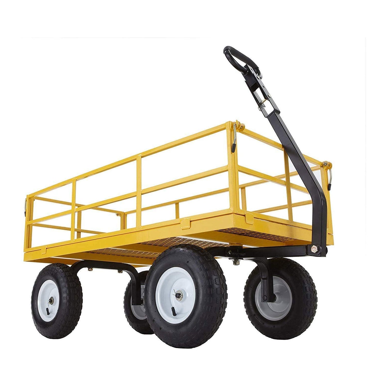 2025 Gorilla Carts 1200 Pound Capacity Steel Utility Cart Wagon with Removable Sides