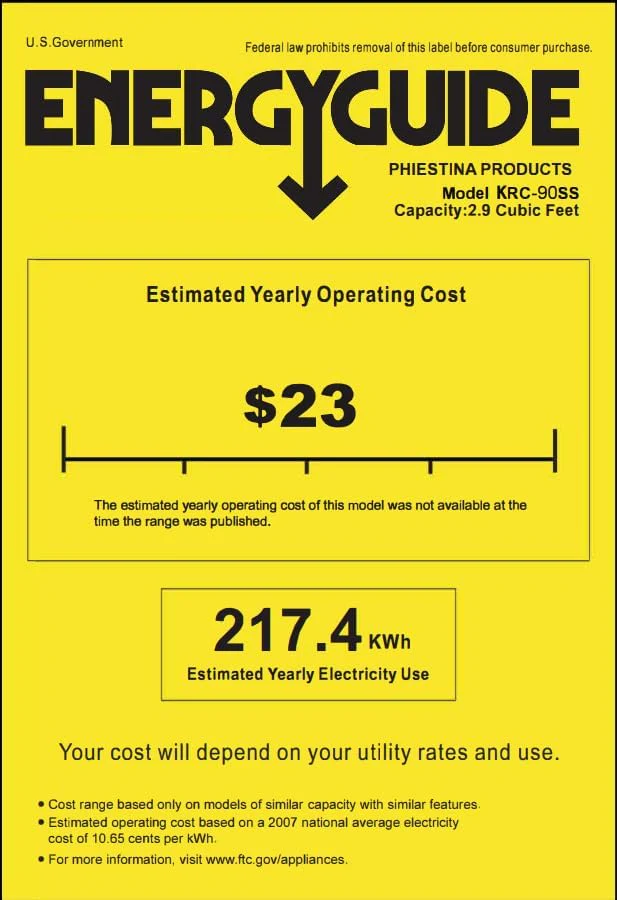 Mini Fridge Beverage and Wine Cooler Built-in or Freestanding