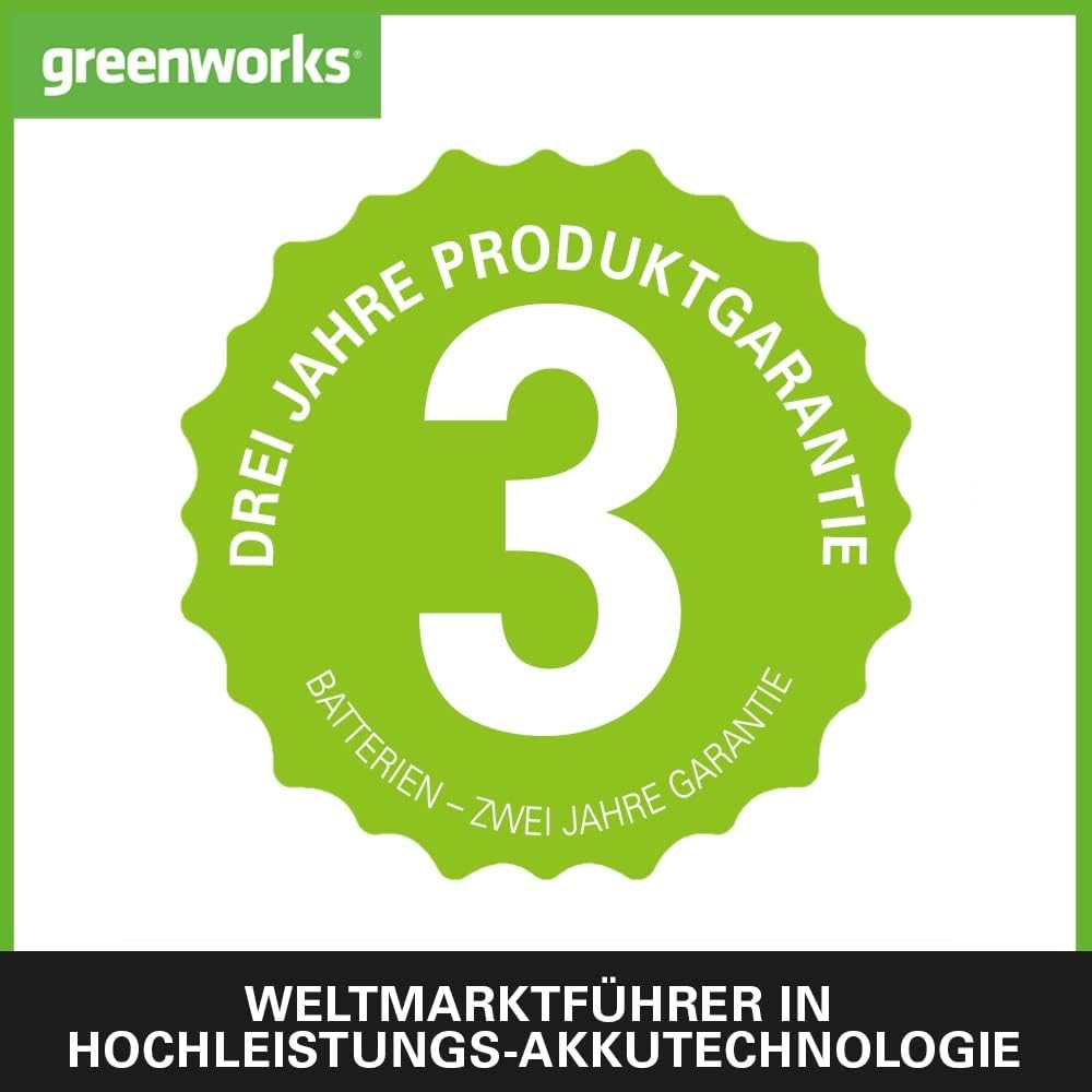 Greenworks 48V (2x24V) Selbstfahrender Akku Rasenmher für groe Flchen bis zu 480m, 46cm Schnittbreite, 55L Sack PLUS zwei 4Ah-Akkus und Doppelladegert GD24X2LM46SPK4X