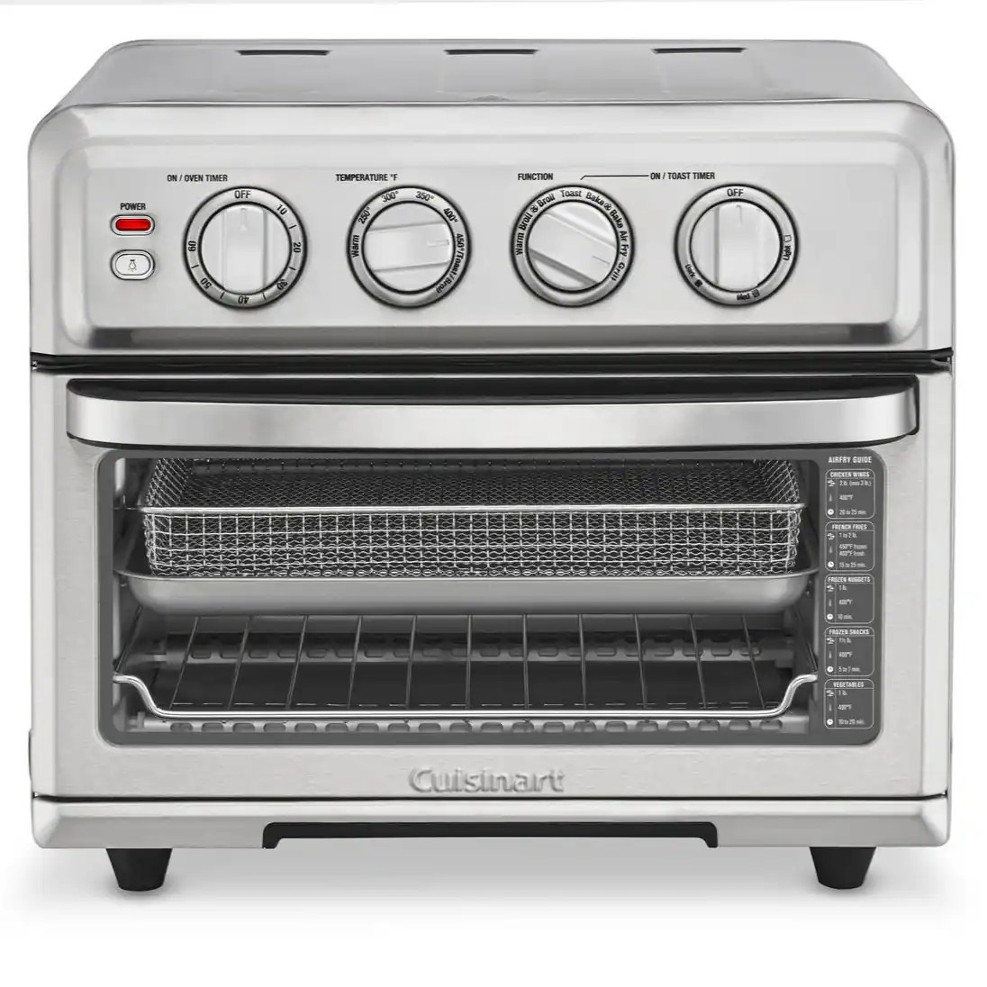 Cuisinart – 0.6 Cu. Ft. Air Fryer Toaster Oven with Grill – Stainless Steel