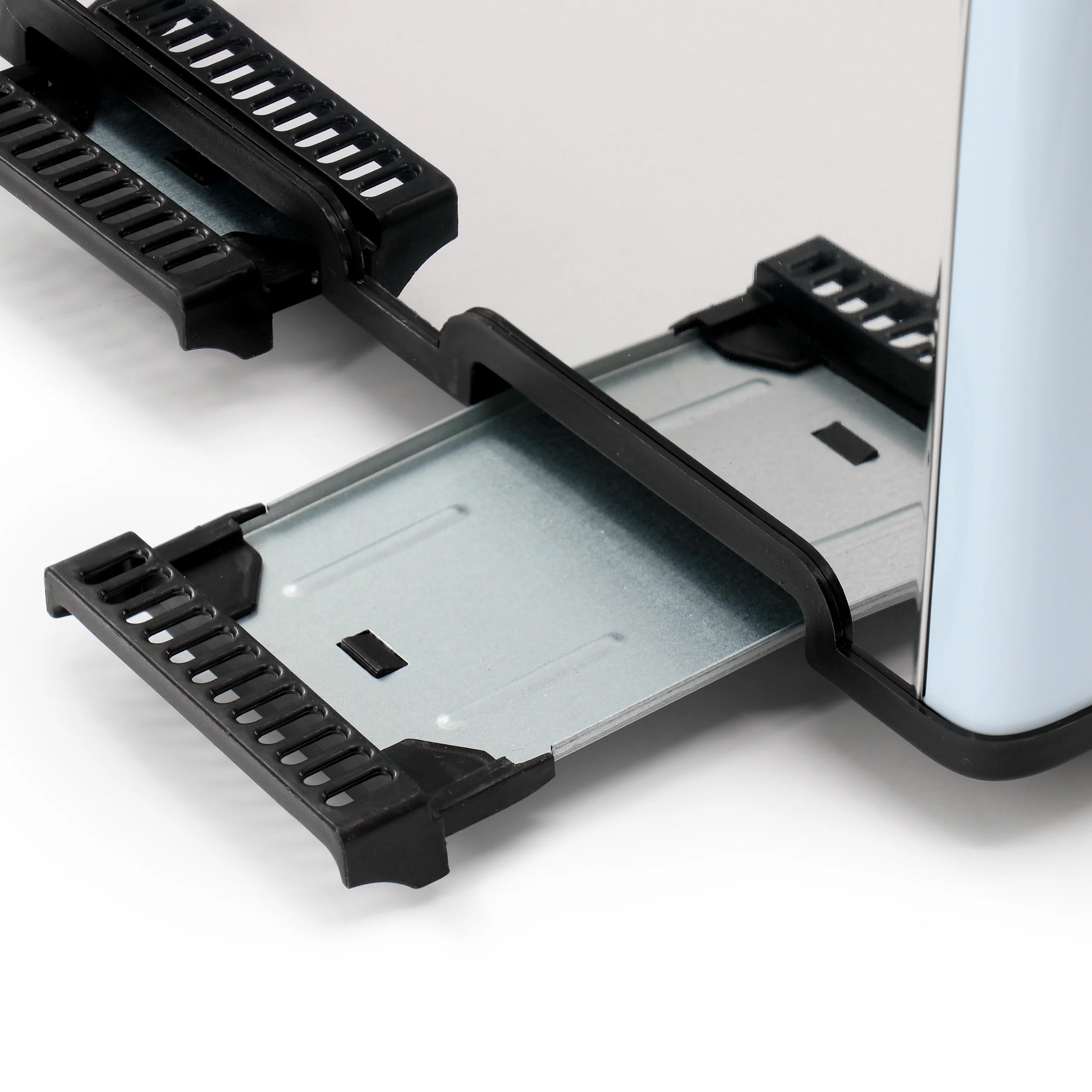 Redmond 4-Slice Extra Wide Slot 1650W Stainless Steel Toaster in Light Blue