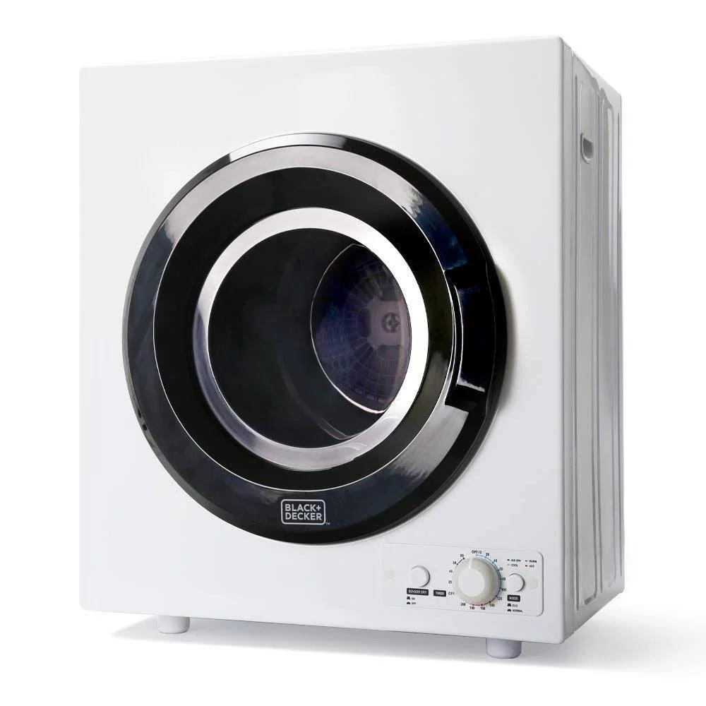 2025 Black+decker 3.5 Cu. ft. Portable Dryer – White Black