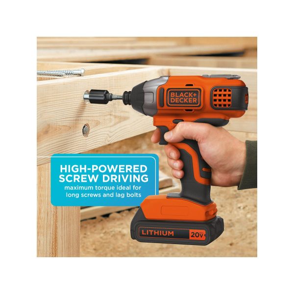 20-Volt MAX* Lithium-Ion Cordless Impact Driver, BDCI20C
