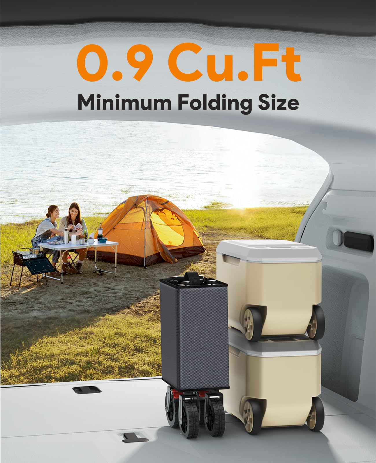 Raynesys Collapsible Foldable Wagon Cart 330lbs Capacity