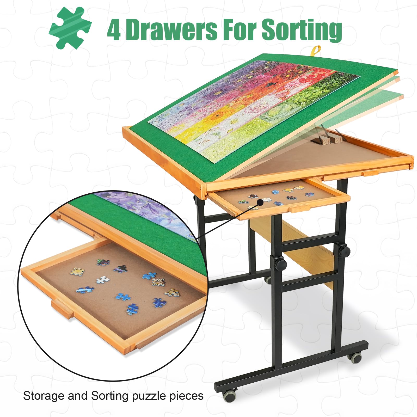 2025 ALL4JIG Adjustable 3 Tilting Angle Portable Drawers