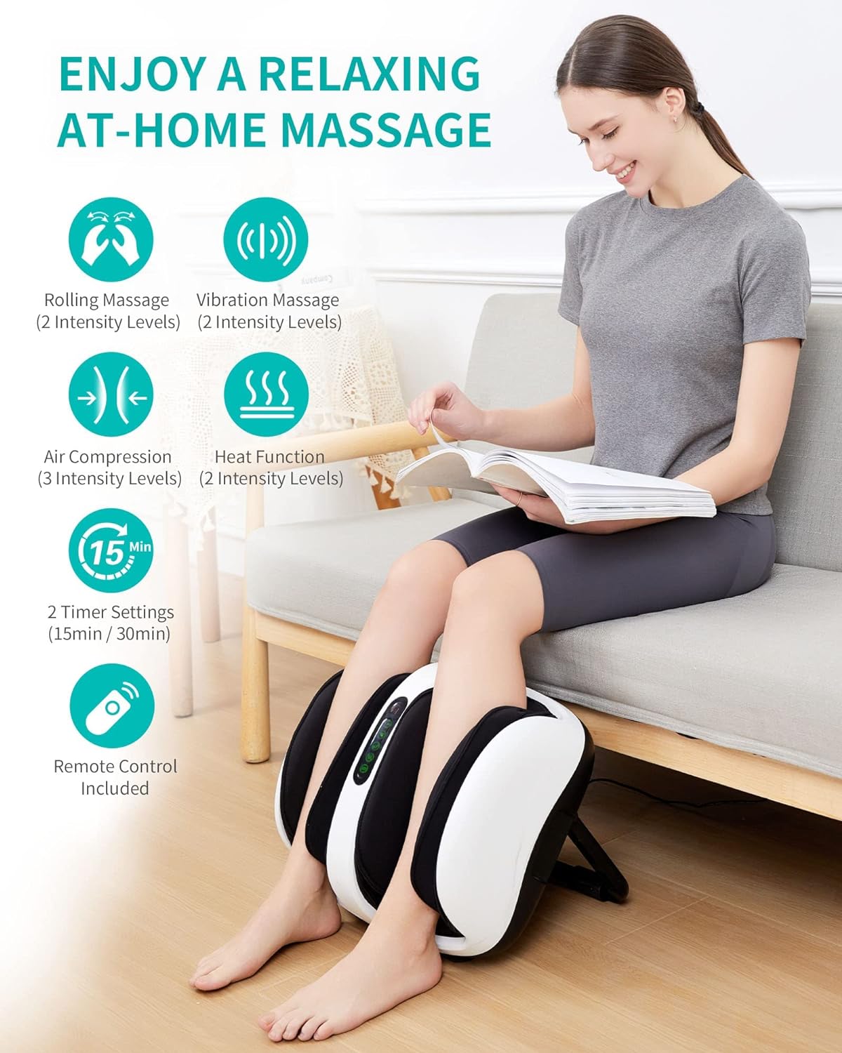 Foot Massager, Shiatsu Foot and Calf Massager