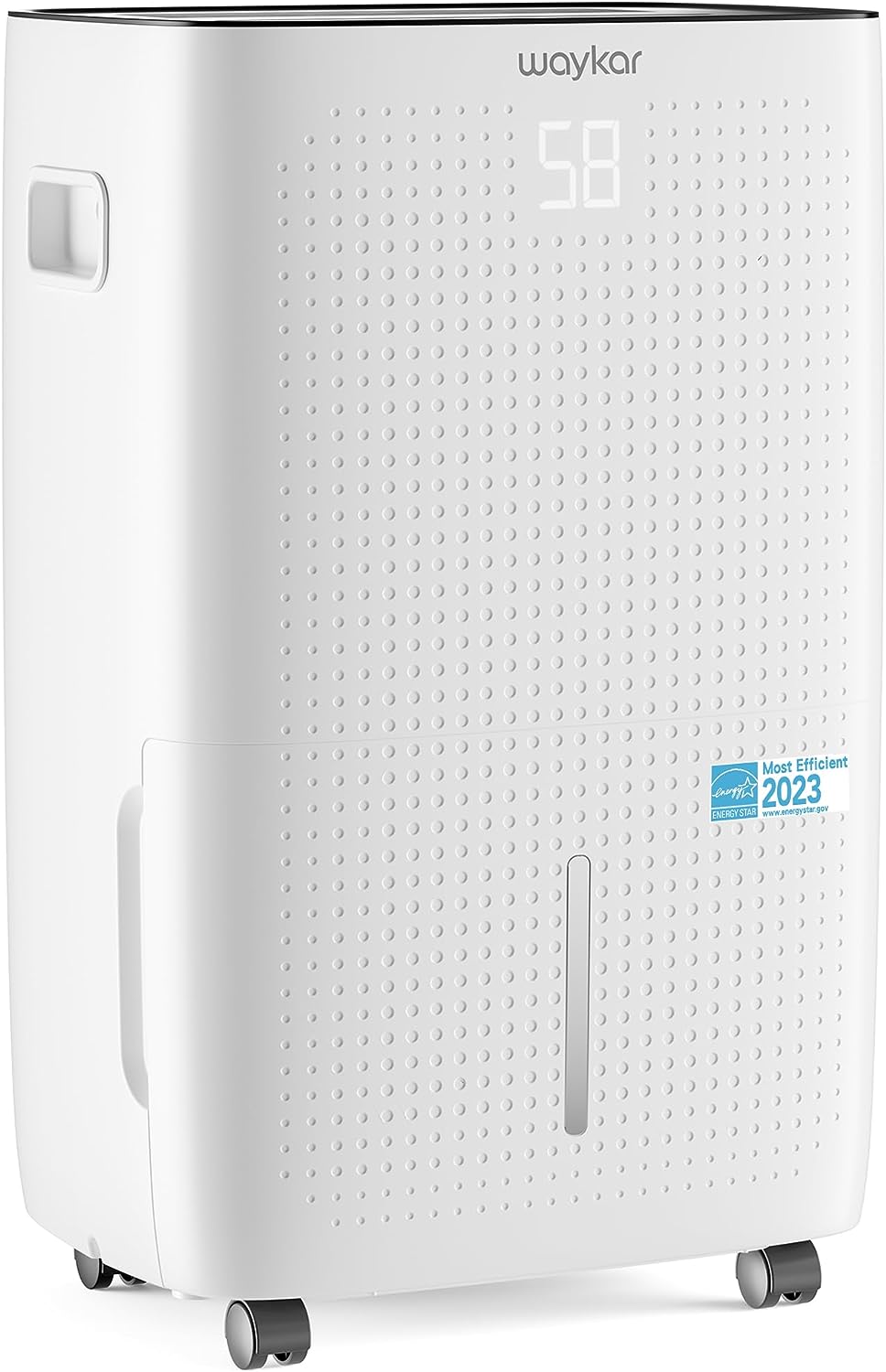 Waykar 150 Pints 7,000 Sq. Ft Energy Star Dehumidifier with Drain Hose & 2.04 Gal Water Tank