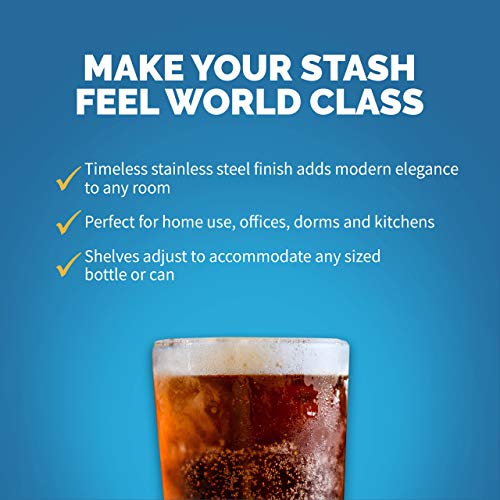 NewAir Beverage Refrigerator Cooler | 126 Cans Free Standing with Right Hinge Glass Door