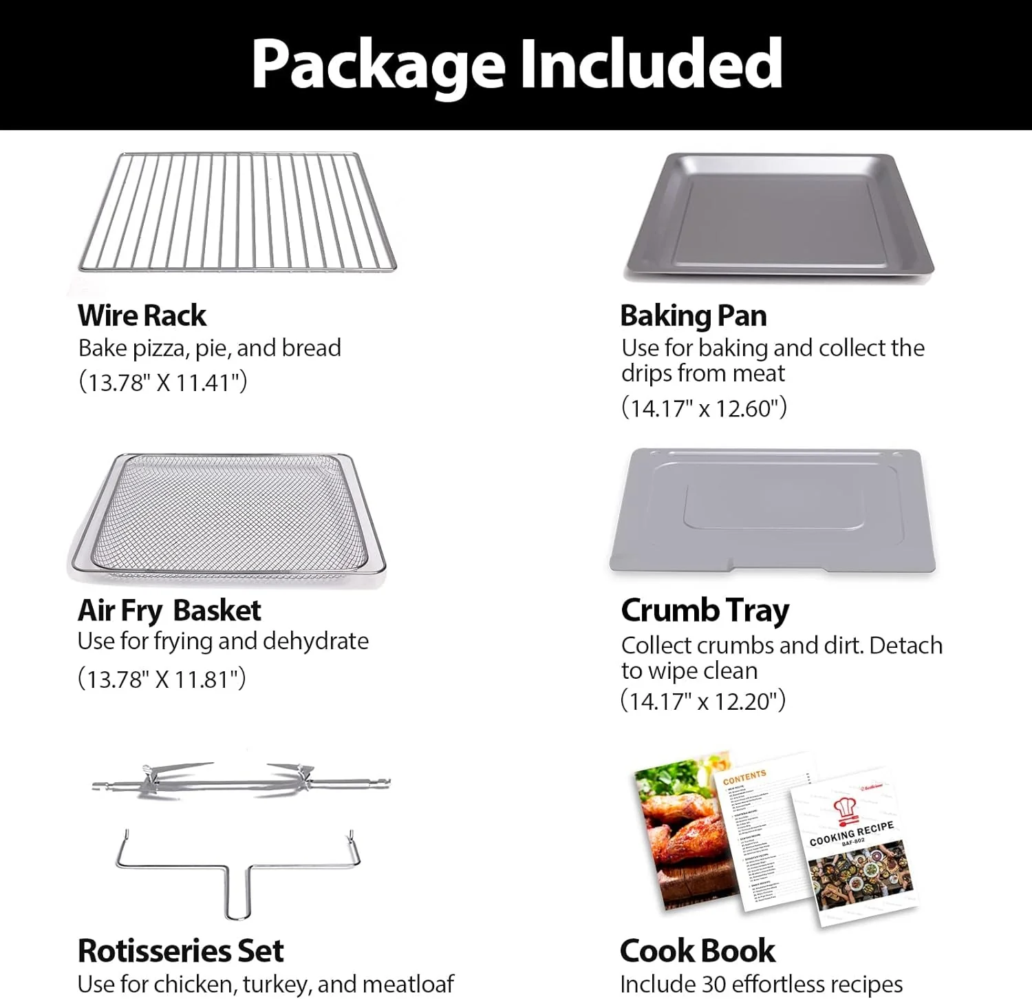 2025 Extra Large Air Fryer, 19-in-1 Air Fryer Oven Combo