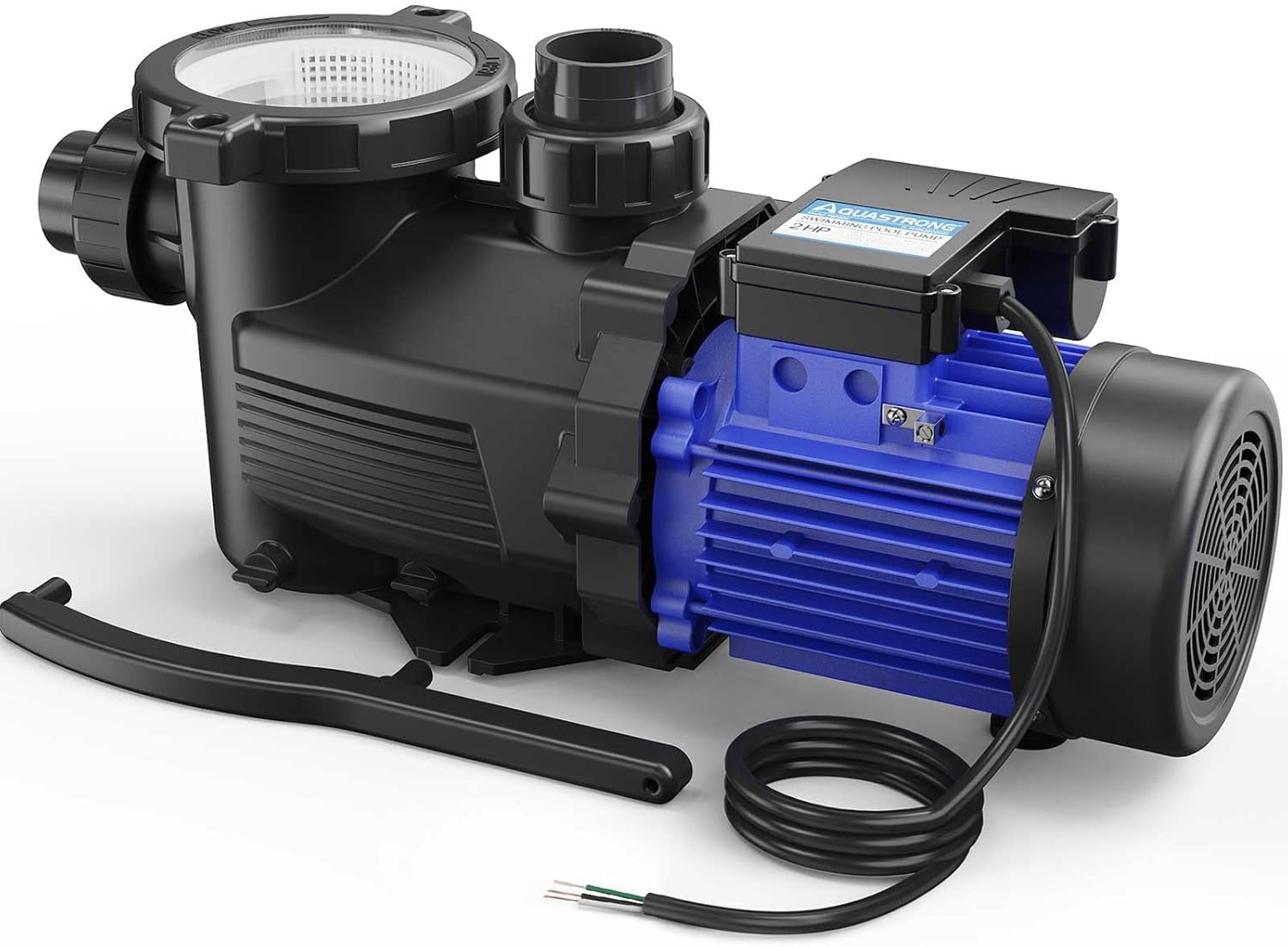 AQUASTRONG In/Above Ground Pool Pump, High Flow (with Timer, 2HP, 8917 GPH, 220V)