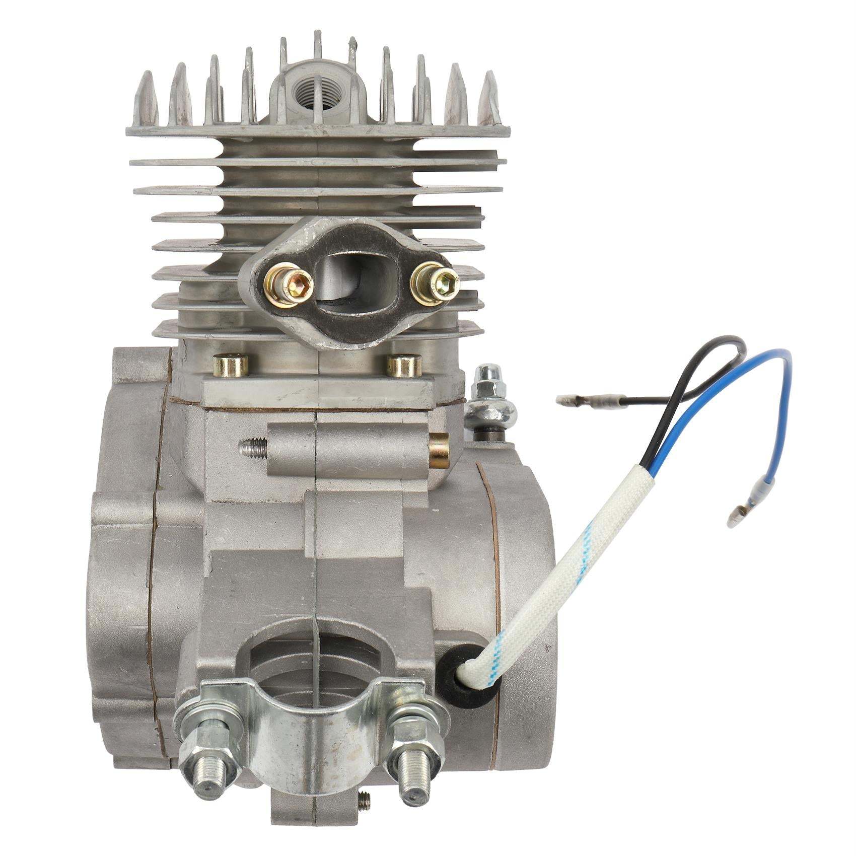 2025 80cc 2-Stroke Engine Bike Motor Kit for 26′′ Bicycles, Silver White