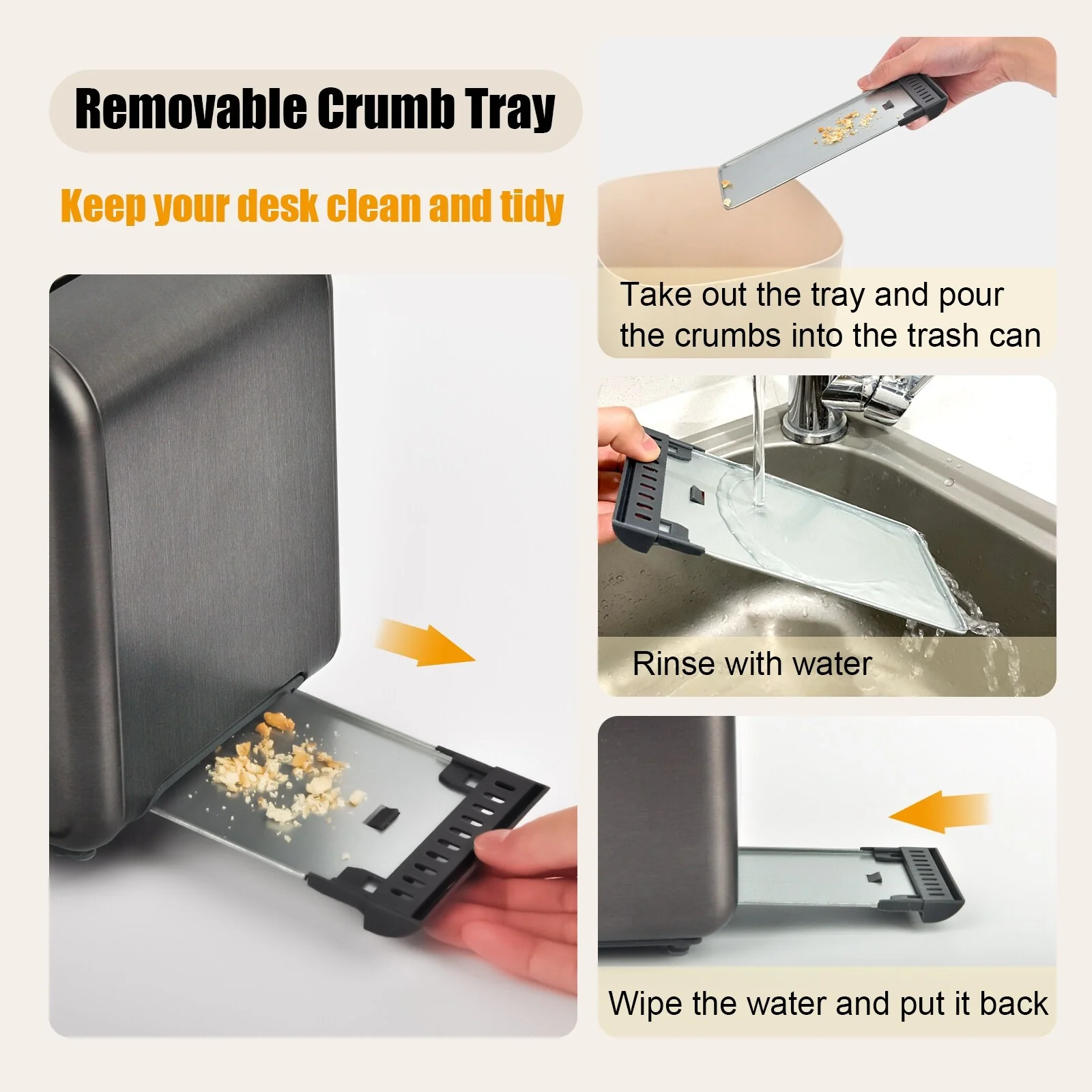 SEEDEEM Toaster 2 Slice, Stainless Steel Toaster with LCD Display