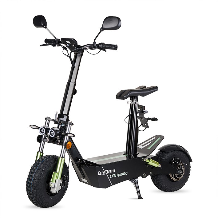 PATINETE ELÉCTRICO CENTAURO MATRICULABLE CON ASIENTO Y PANTALLA LCD XXL VERDE