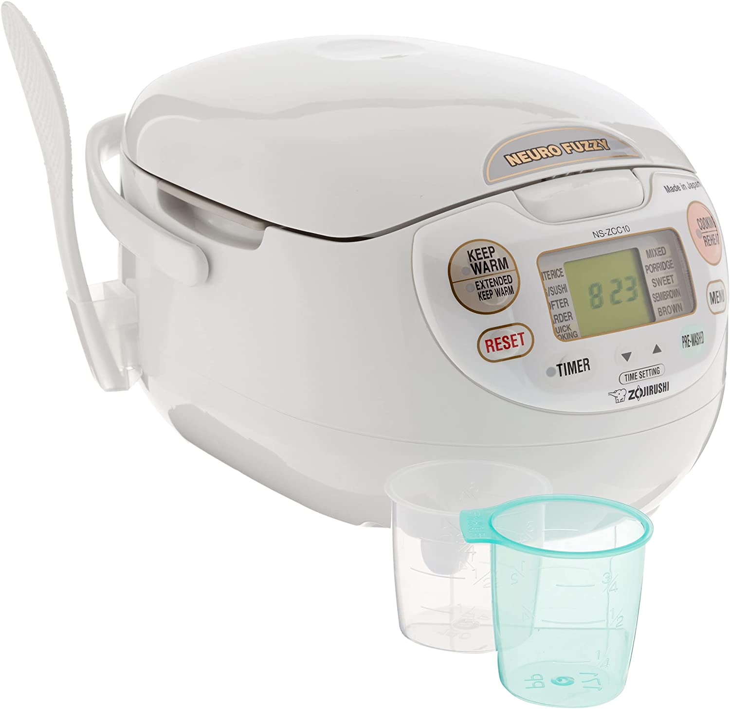 2025 Neuro Fuzzy Rice Cooker, 5.5-Cup, Premium White