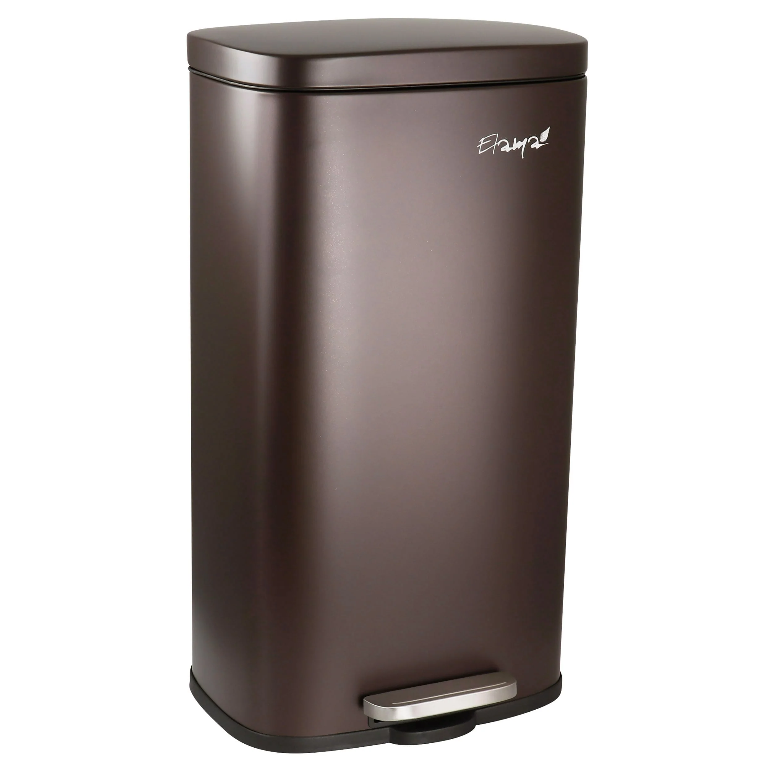 Elama 3 Piece Stainless Steel Trash Can
