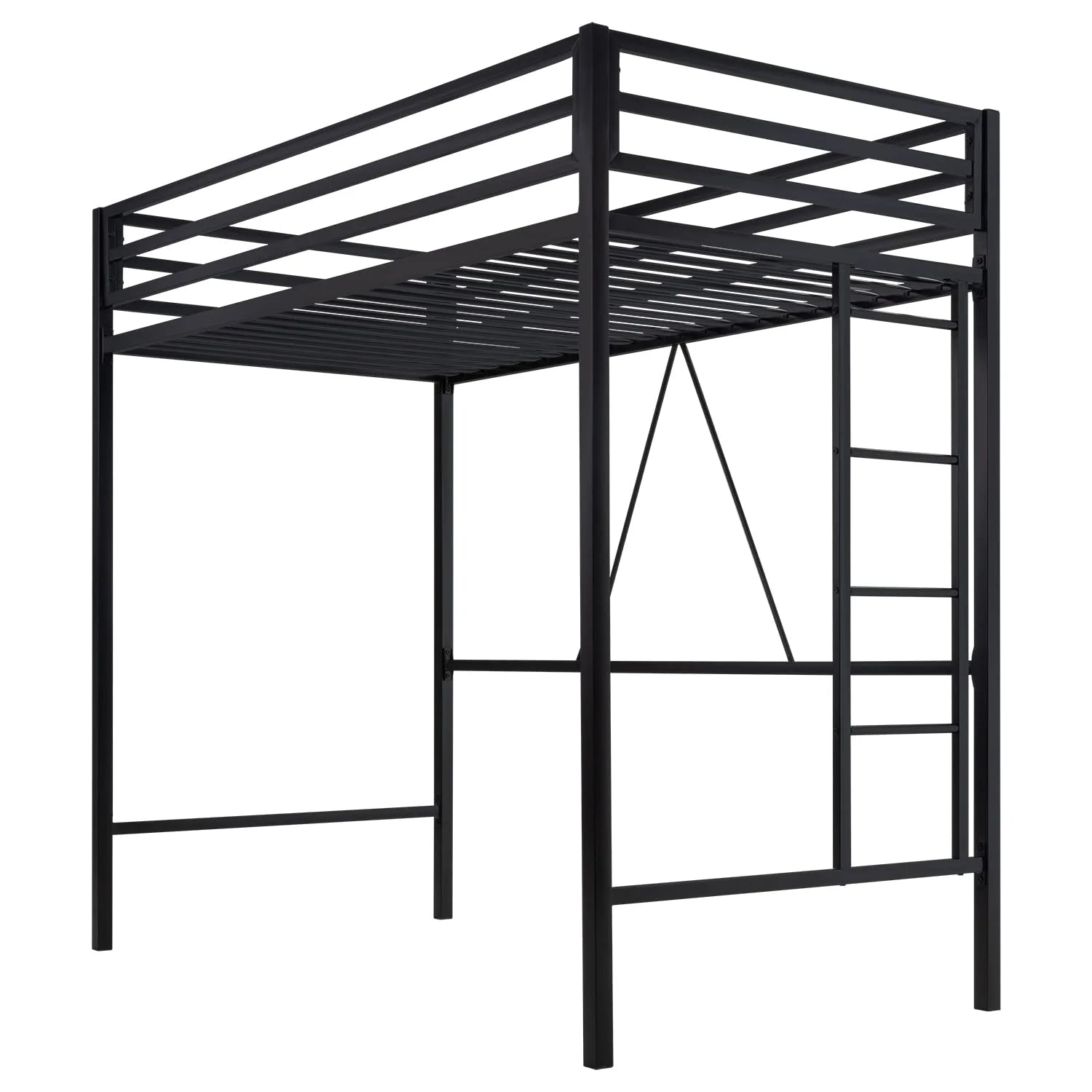 Junior Loft Bed Twin Size, Heavy Duty Twin Bed Frame