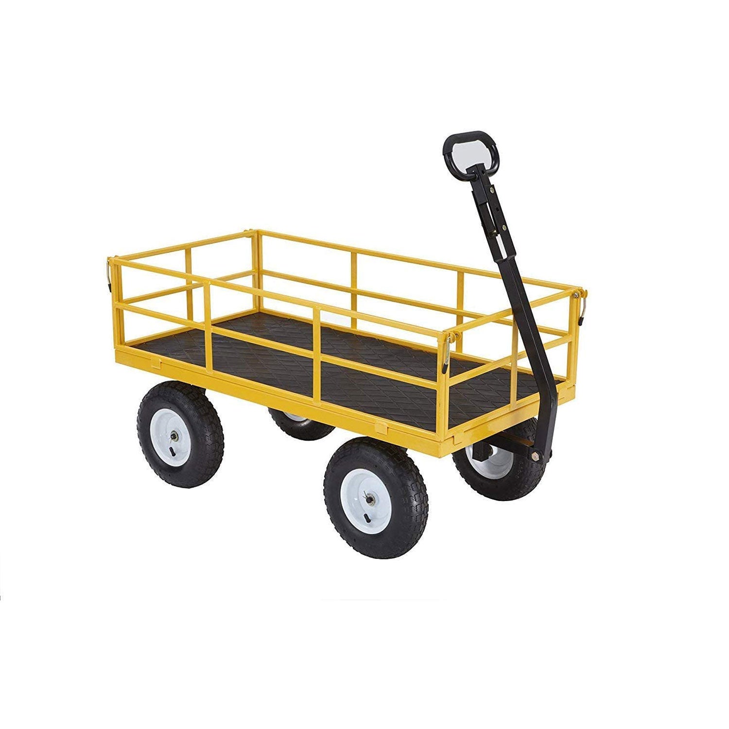 2025 Gorilla Carts 1200 Pound Capacity Steel Utility Cart Wagon with Removable Sides