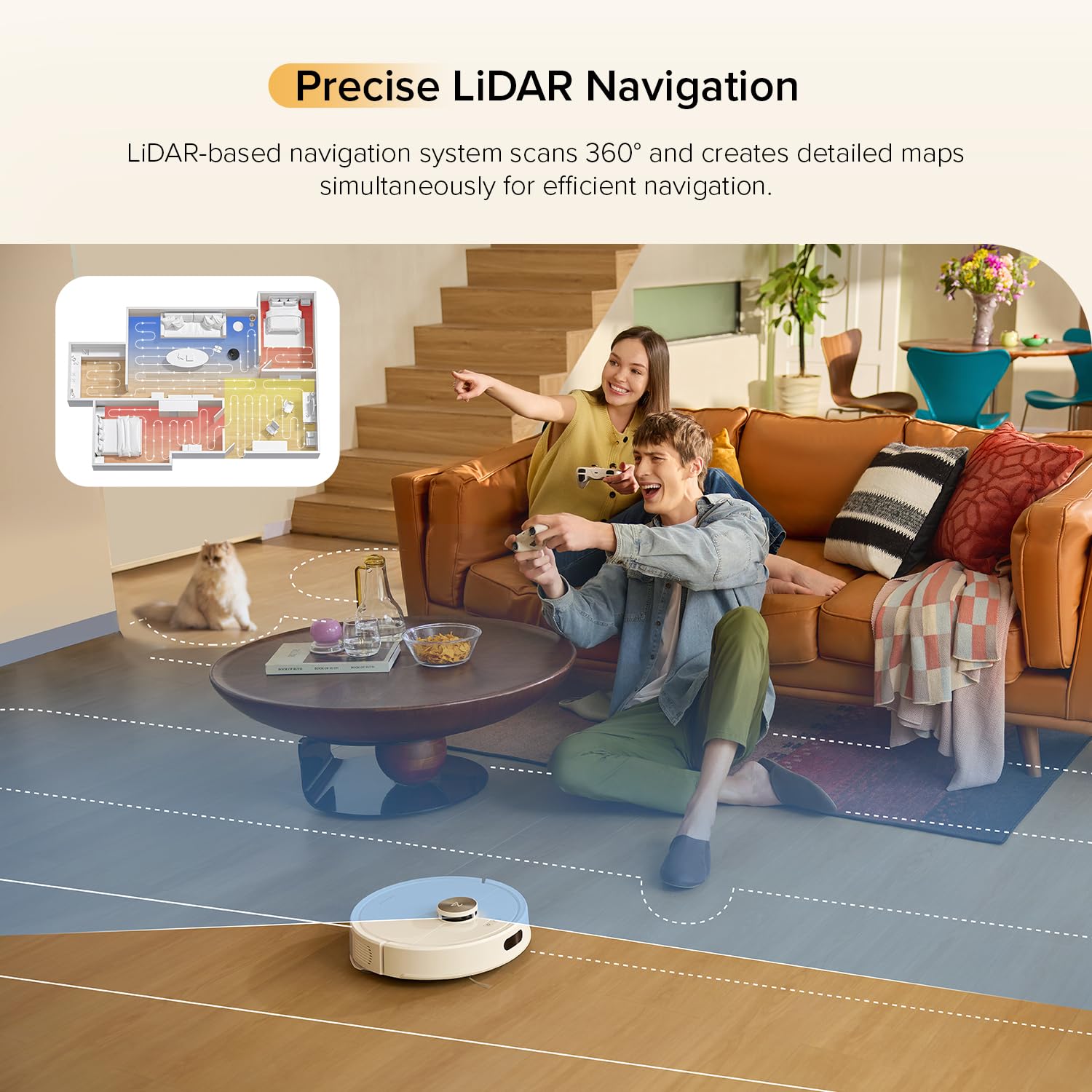Q5 Max+ Robot Vacuum with Self-Empty Dock
