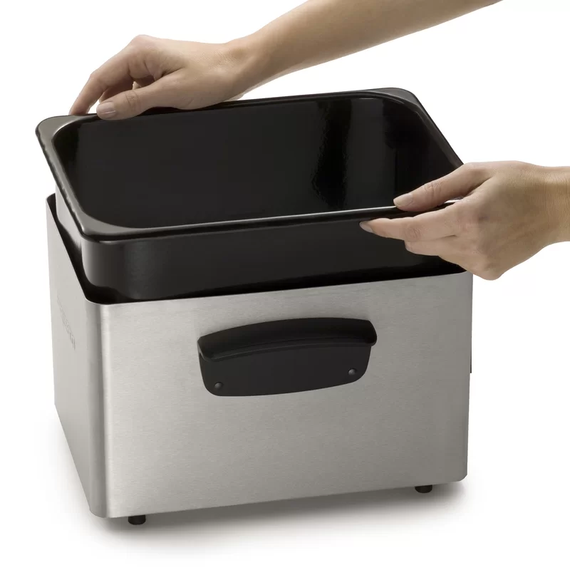 05461 Professional 3.2 Qt. Stainless Steel Deep Fryer with Fry Basket