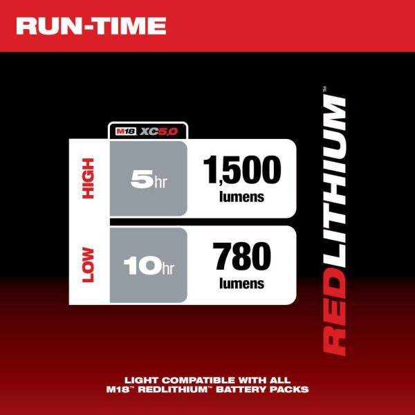 2361-20 M18 ROVER 18-Volt Lithium-Ion Cordless 1500 Lumens LED Flood Light (Tool-Only)