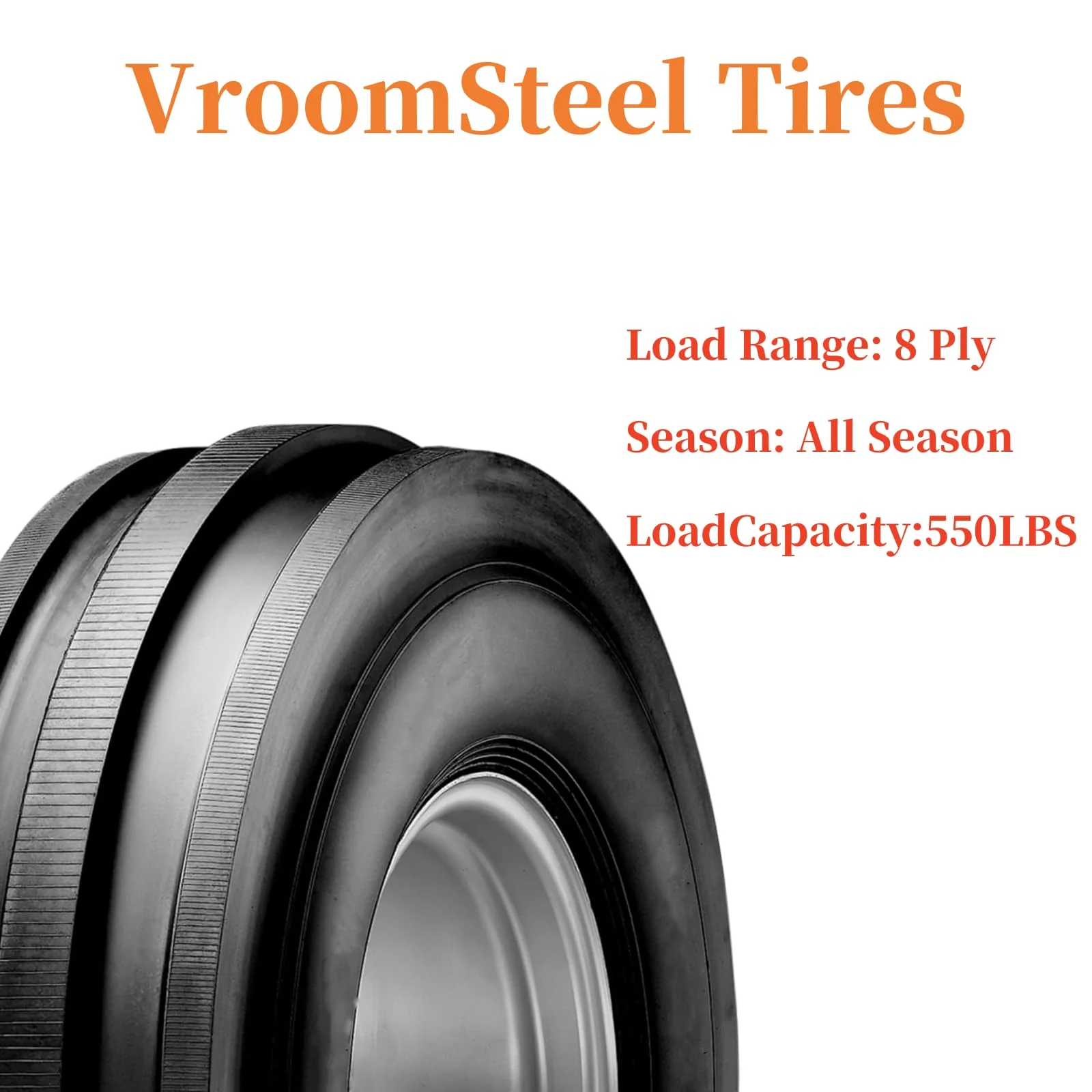 7.50-16 TL Tire 7.5-16 7.50-16 7.5X16 Load 8 Ply Tractor