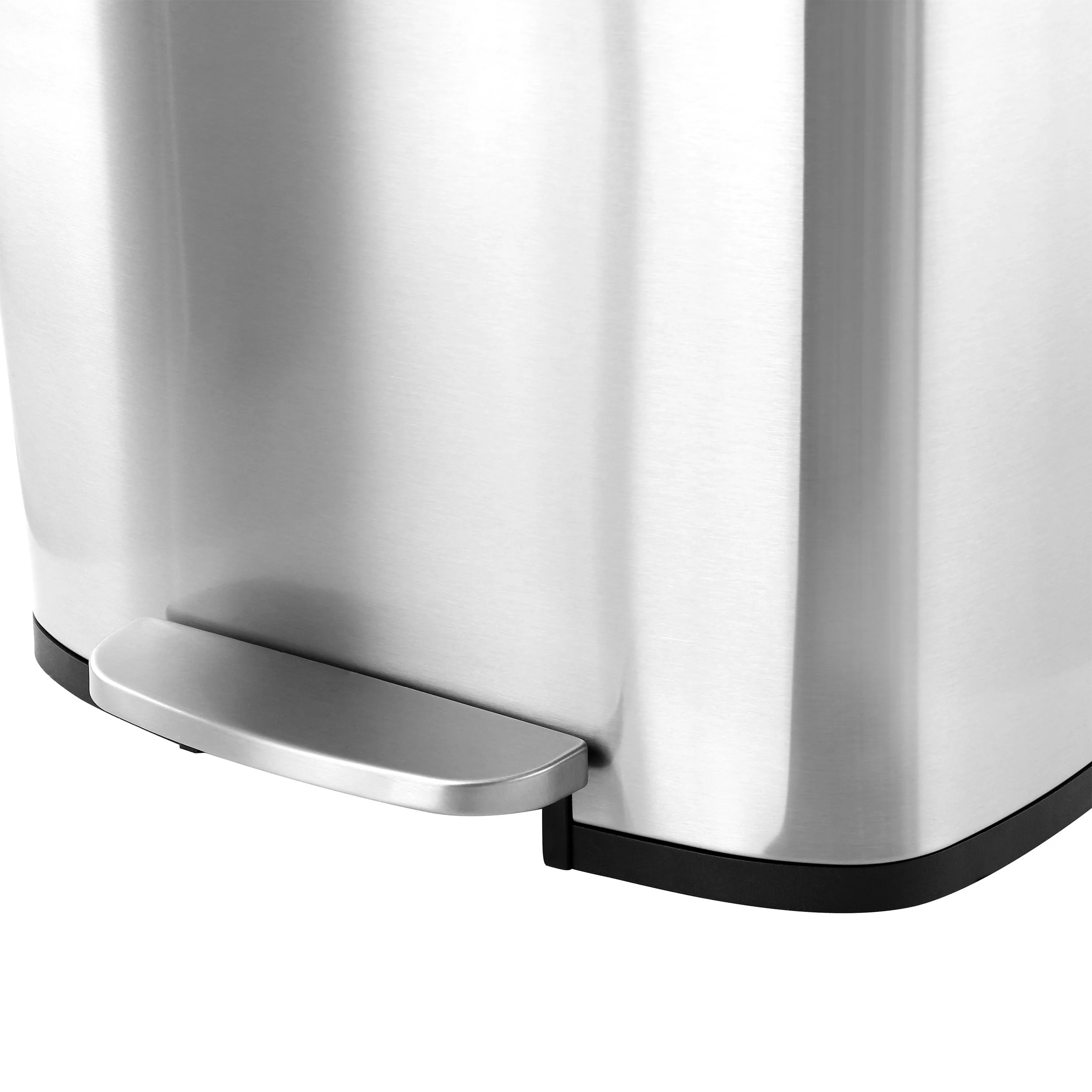 Elama 3 Piece Stainless Steel Trash Can