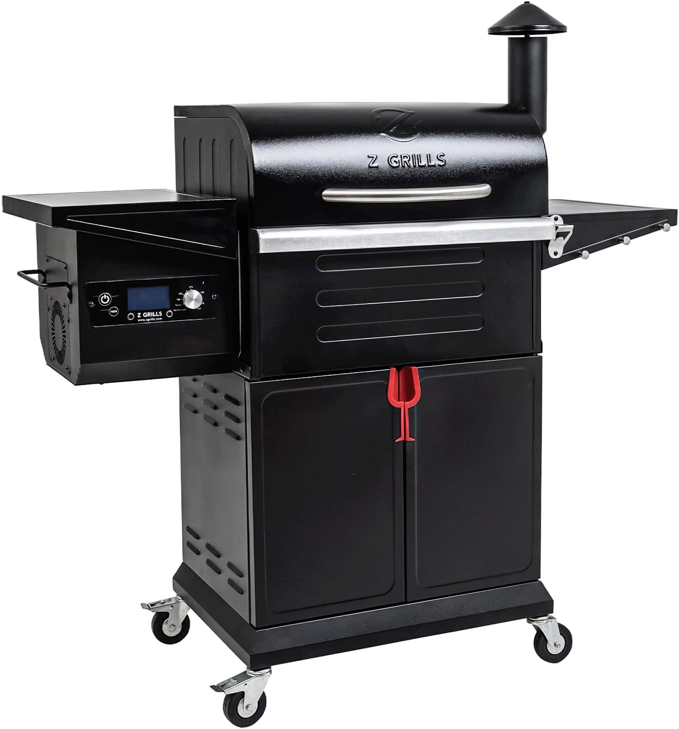 Z GRILLS Wood Pellet Grill Smoker with 552 Cooking Area & Front Shelf for Outdoor BBQ, Smoke, Bake and Roast, 550C