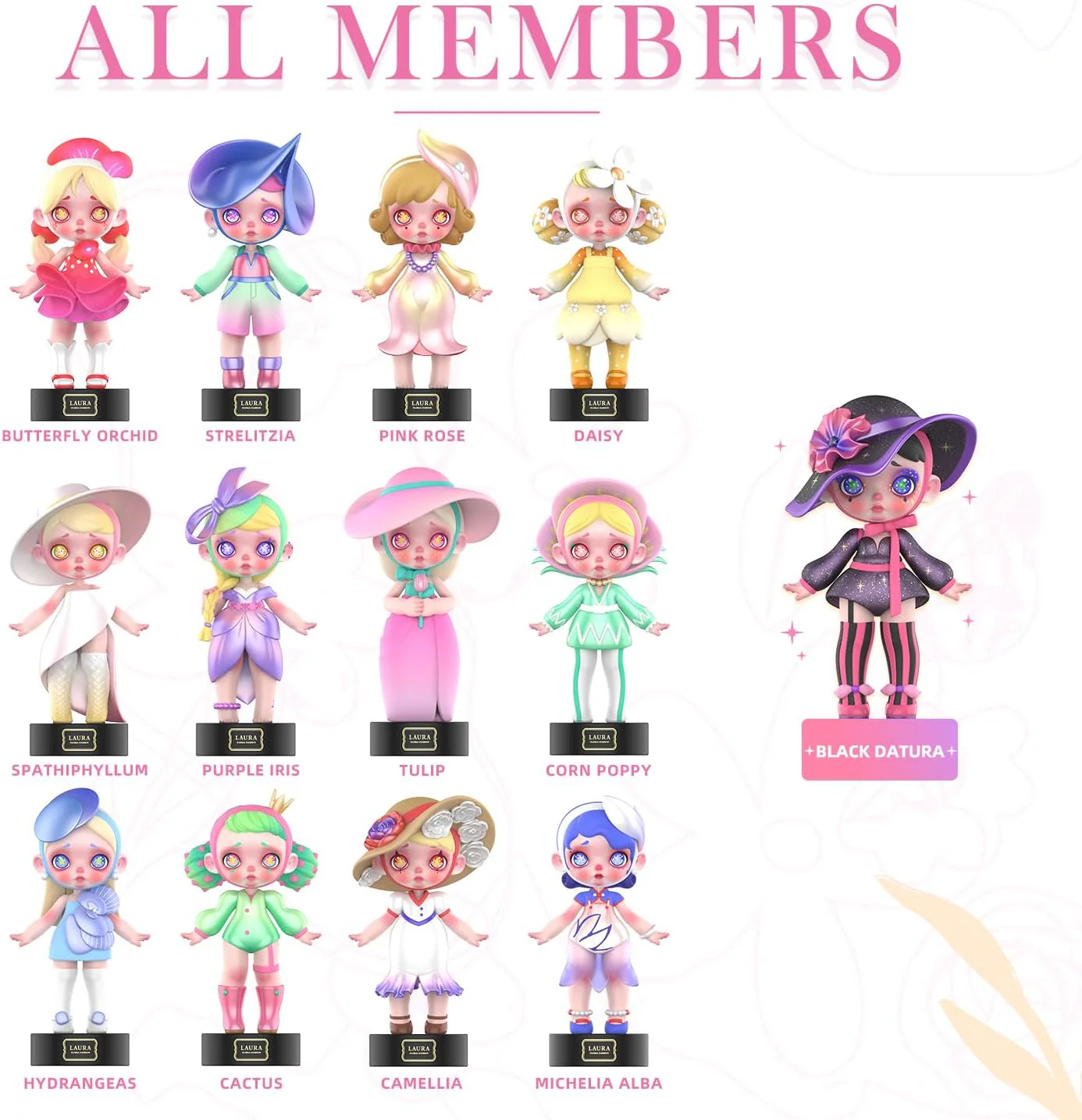 2025 12-Pack Blind Box, Fashion Trendsetters Series Cute Blind Box Action Figures Popular Collectible Toys Birthday Halloween Christmas Gifts