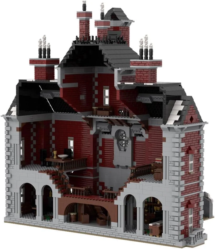 2025 Christmas Country Church Building Kit, MOC-147549 Winter Modular Building Blocks Christmas House Building Block Building Toy (1769 Pieces)