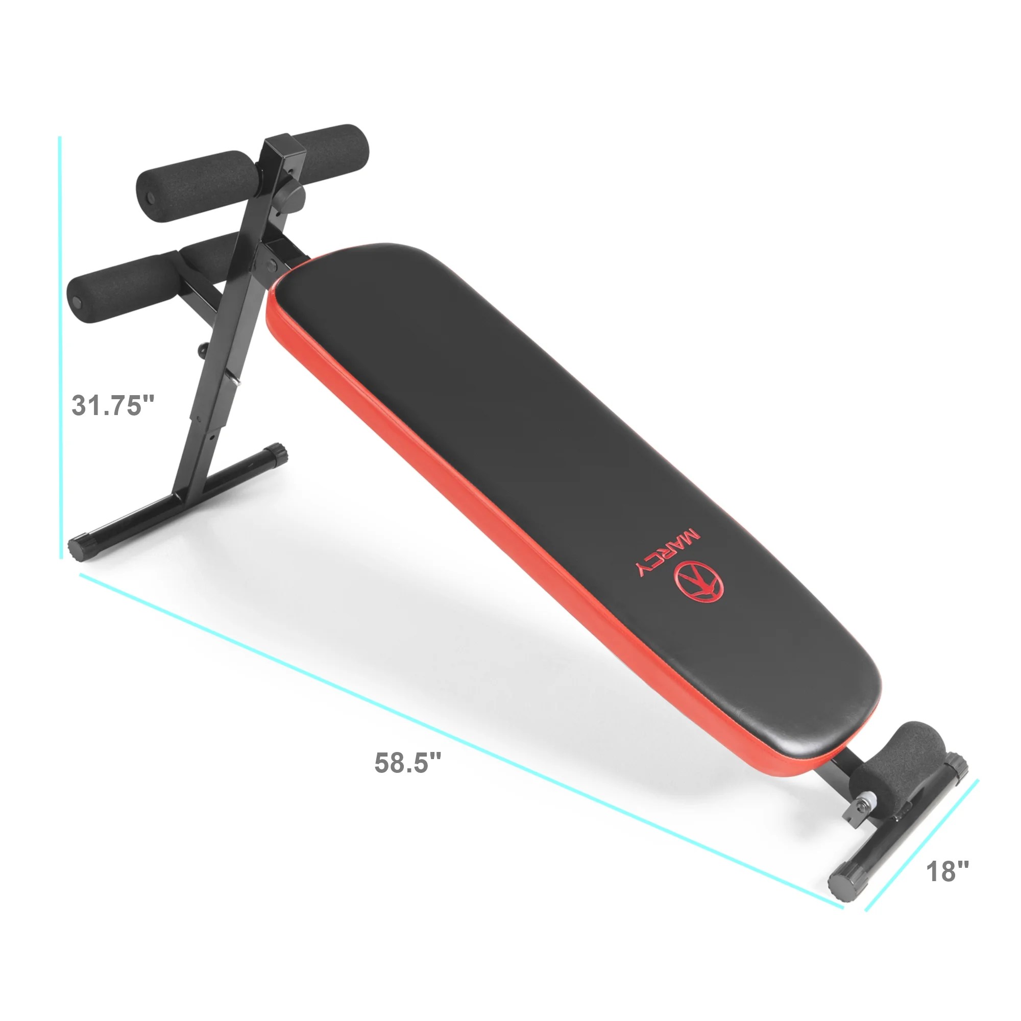 Marcy Folding Utility Bench with Headrest Slant Board SB-4606