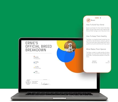 2025 Dna My Dog Essential Test – Breed ID Test Mixed Breed Identification Personality Traits for Puppies to Adult Dogs Non-Invasive Cheek Swab