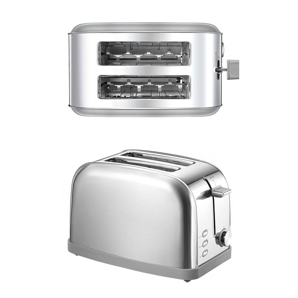 Retro 2-Slice Toaster with Extra-Wide Slots and 7 Shade Settings