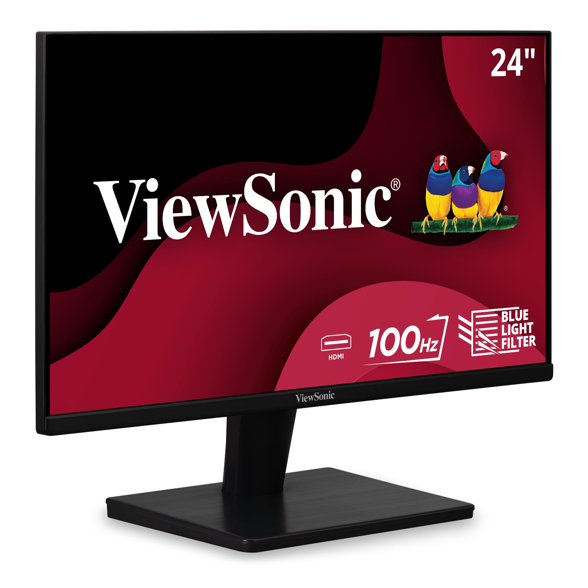 ViewSonic 24 Inch 1080p Monitor with 100Hz, FreeSync, Thin Bezels